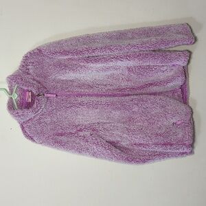32 Degrees Heat Cozy Purple Fleece Jacket Girls Size L 14/16
